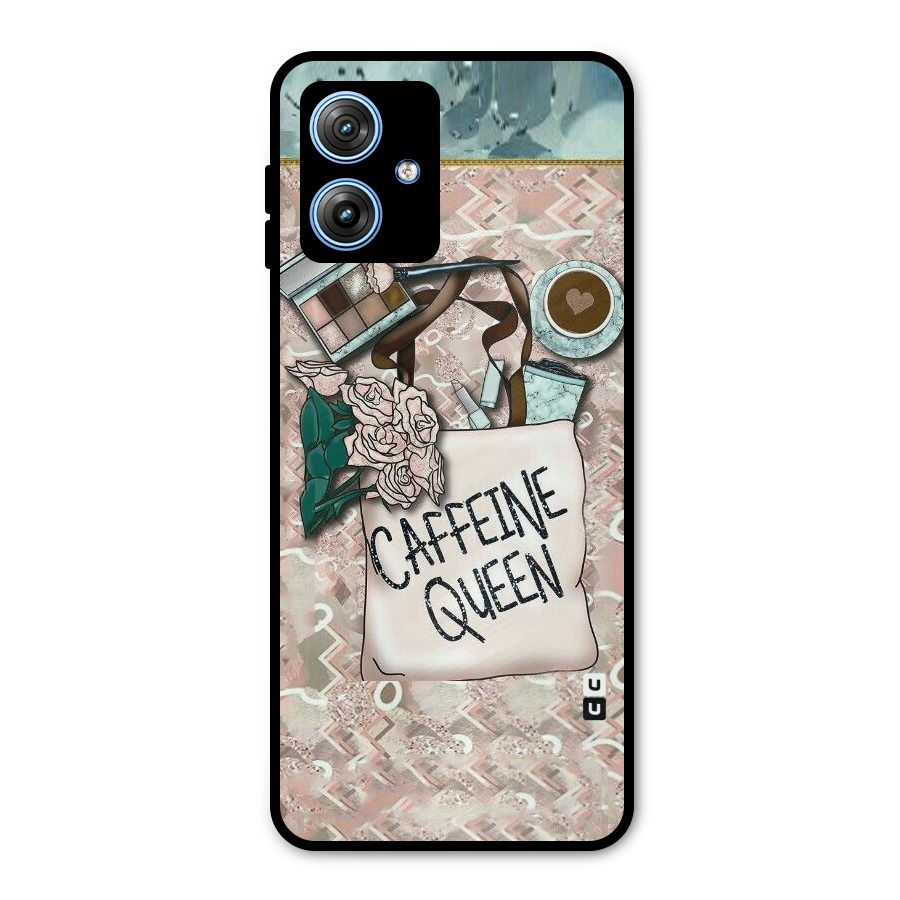 Caffeine Queen Metal Back Case for Moto G54