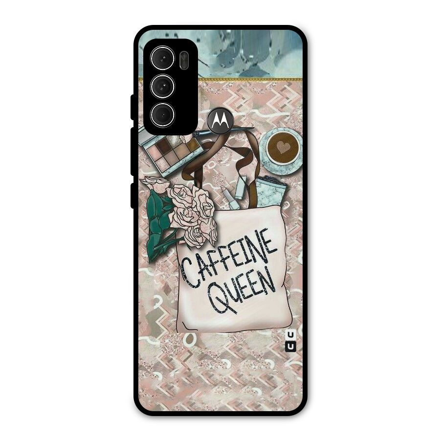 Caffeine Queen Metal Back Case for Moto G60