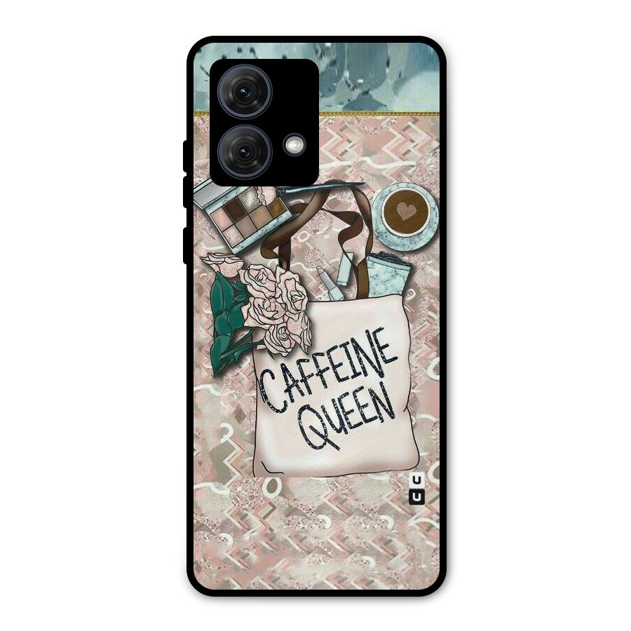 Caffeine Queen Metal Back Case for Moto G84