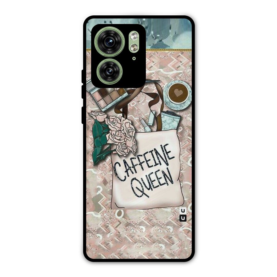 Caffeine Queen Metal Back Case for Motorola Edge 40 5G