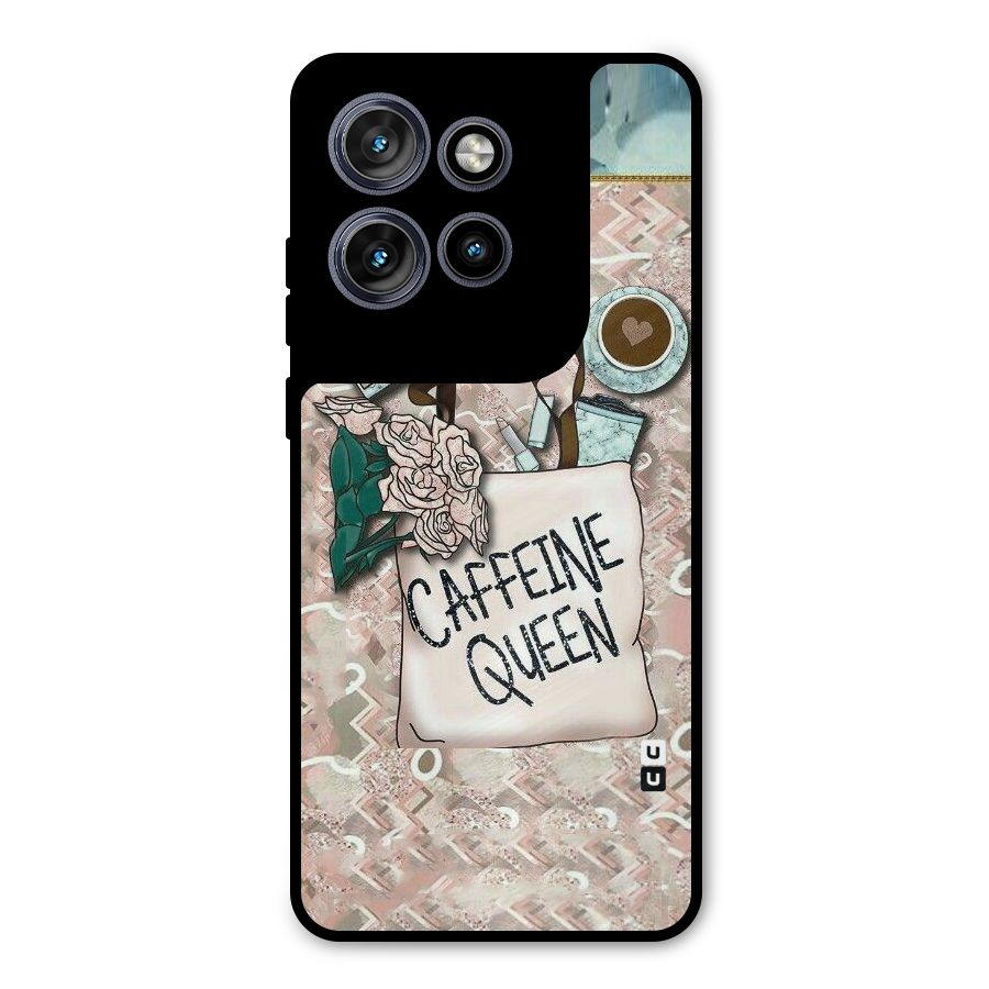 Caffeine Queen Metal Back Case for Motorola Edge 50 Neo