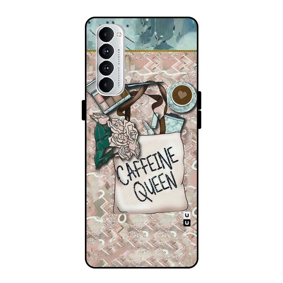 Caffeine Queen Metal Back Case for Oppo Reno4 Pro