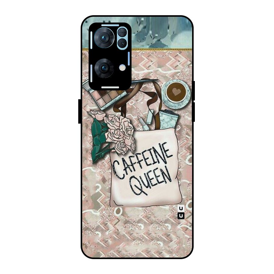 Caffeine Queen Metal Back Case for Oppo Reno7 Pro 5G