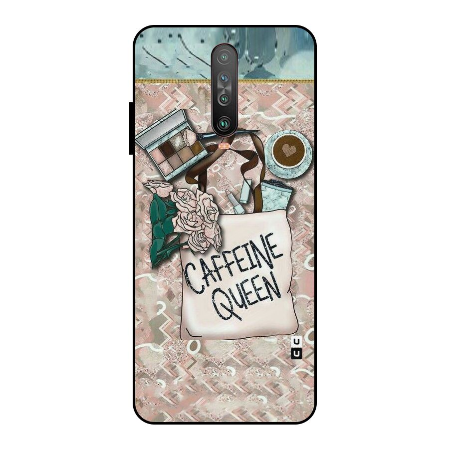 Caffeine Queen Metal Back Case for Poco X2