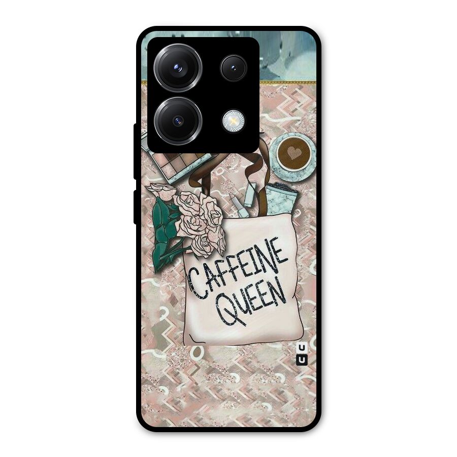 Caffeine Queen Metal Back Case for Poco X6