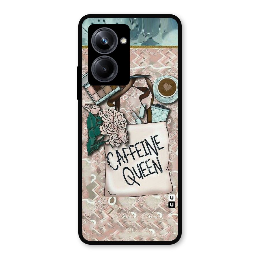 Caffeine Queen Metal Back Case for Realme 10 Pro