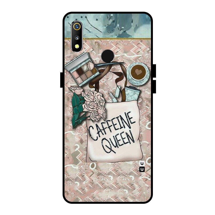Caffeine Queen Metal Back Case for Realme 3i