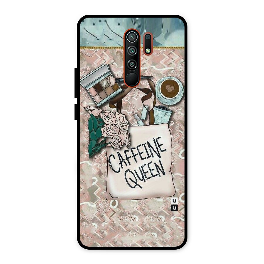 Caffeine Queen Metal Back Case for Redmi 9 Prime