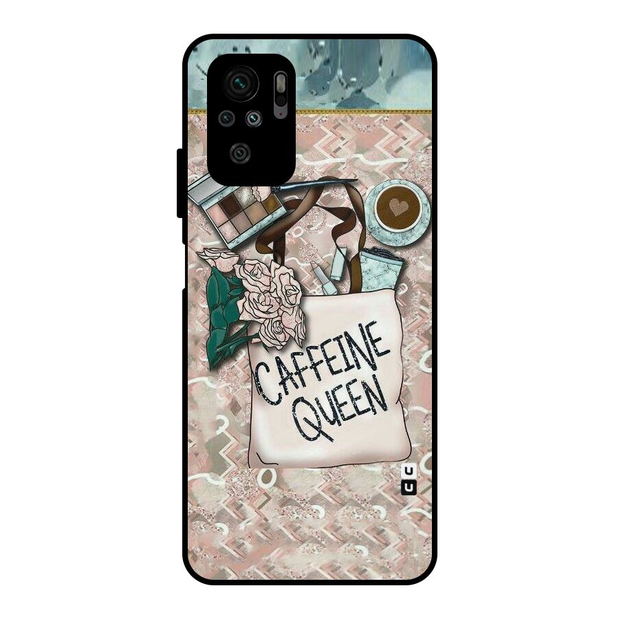 Caffeine Queen Metal Back Case for Redmi Note 10S