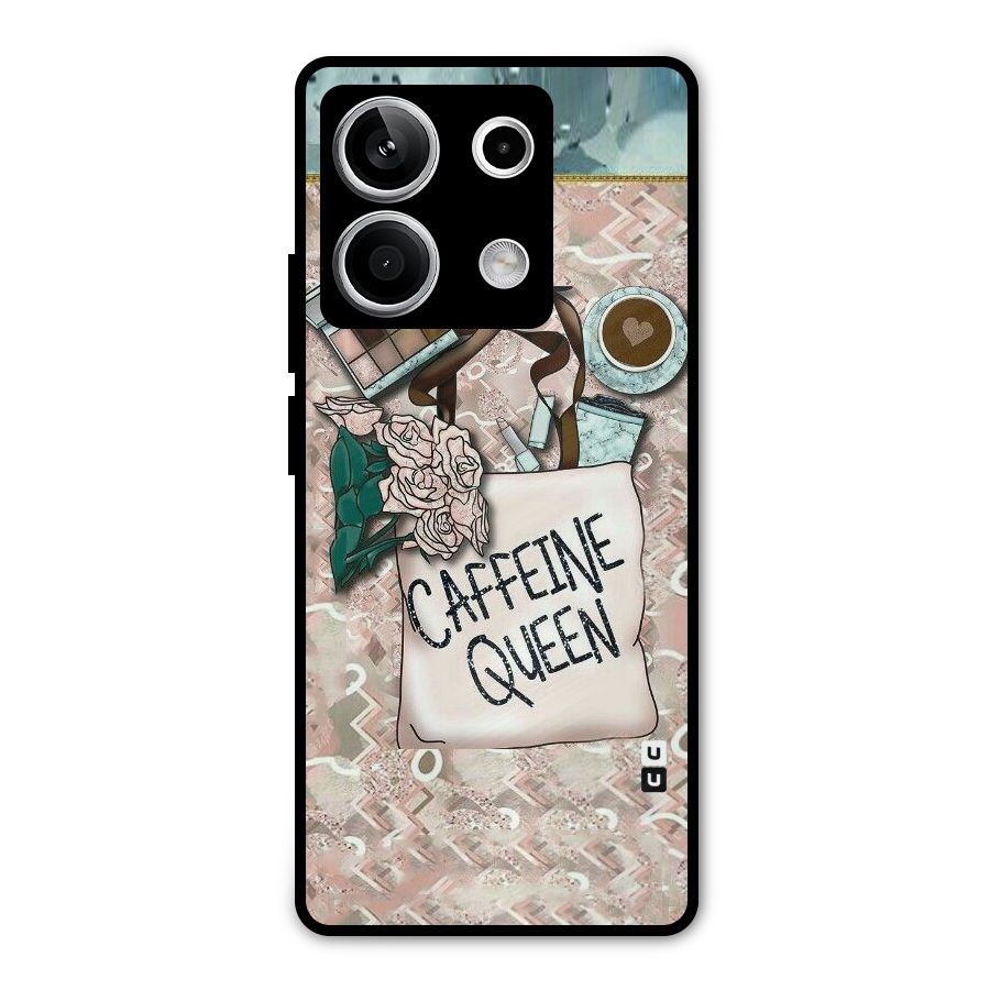 Caffeine Queen Metal Back Case for Redmi Note 13 5G