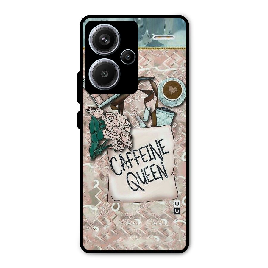 Caffeine Queen Metal Back Case for Redmi Note 13 Pro Plus