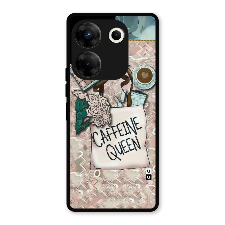 Caffeine Queen Metal Back Case for Tecno Camon 20 Pro