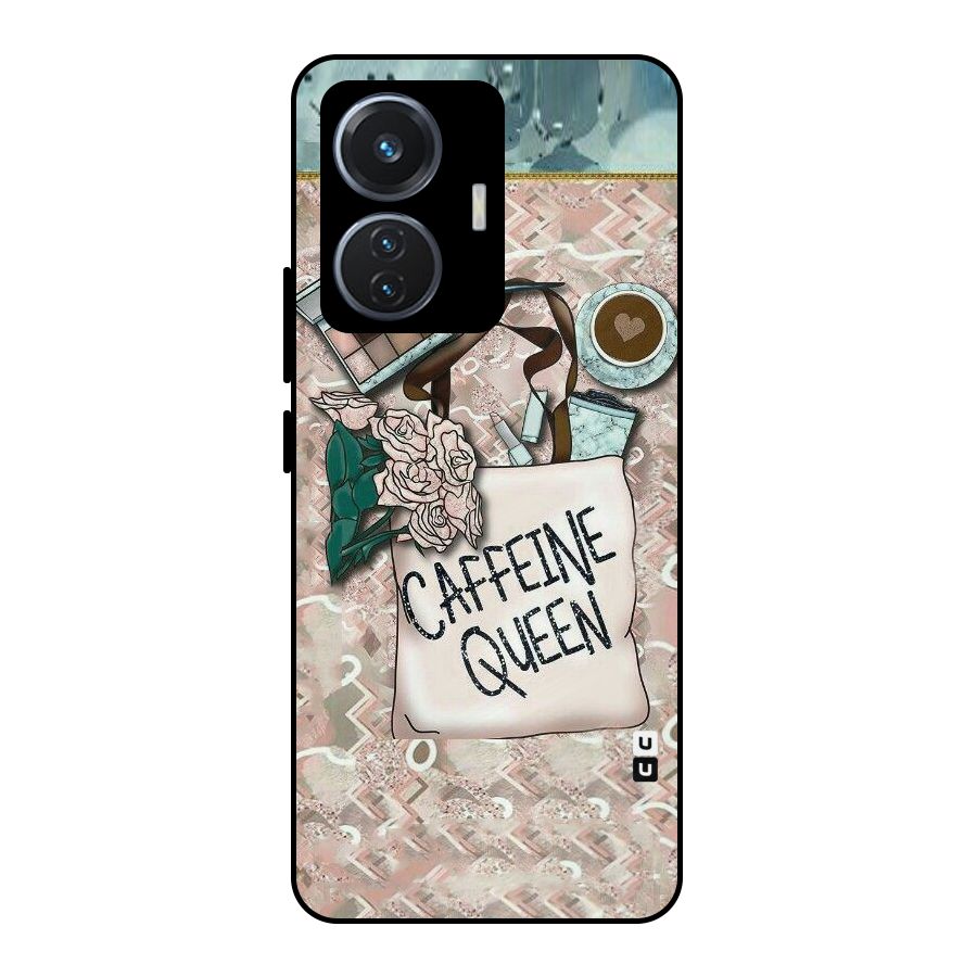 Caffeine Queen Metal Back Case for Vivo T1 44W