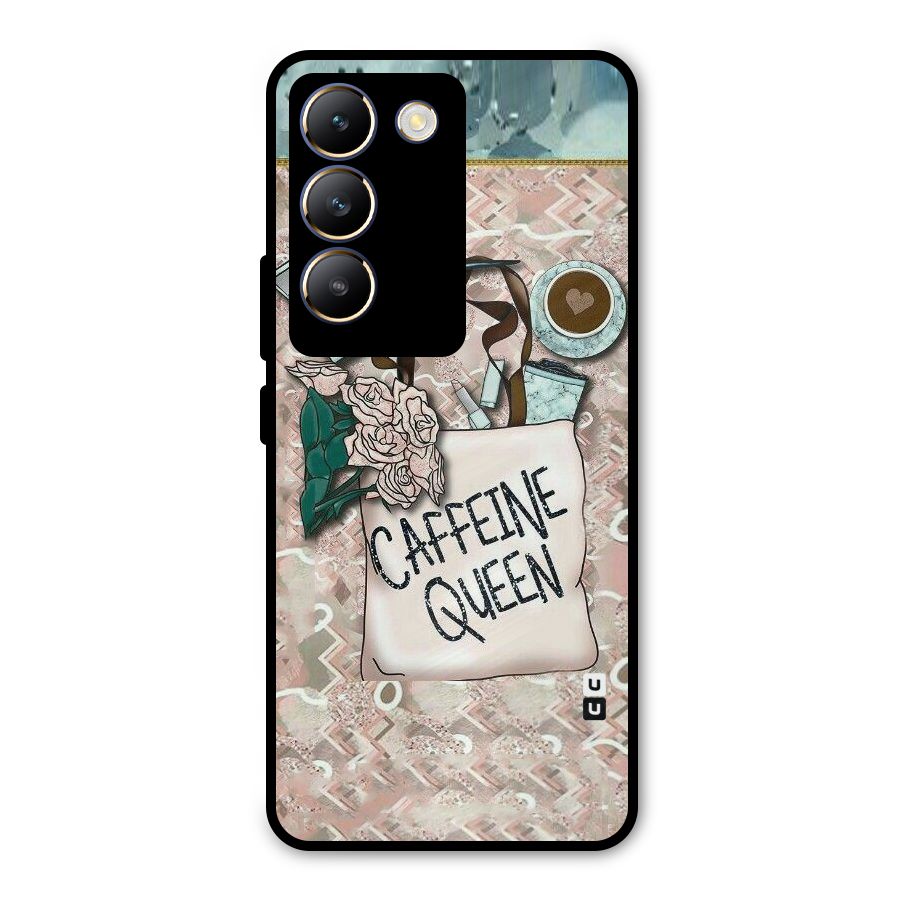 Caffeine Queen Metal Back Case for Vivo T3 5G