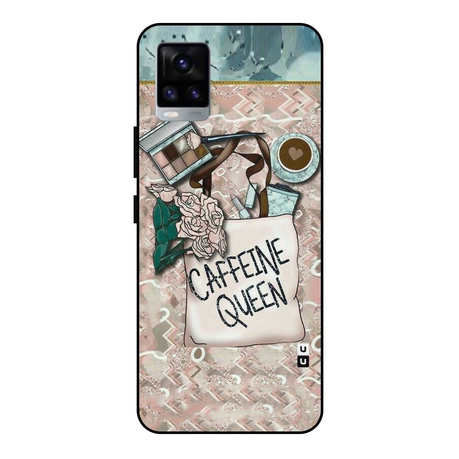 Caffeine Queen Metal Back Case for Vivo V20 2021