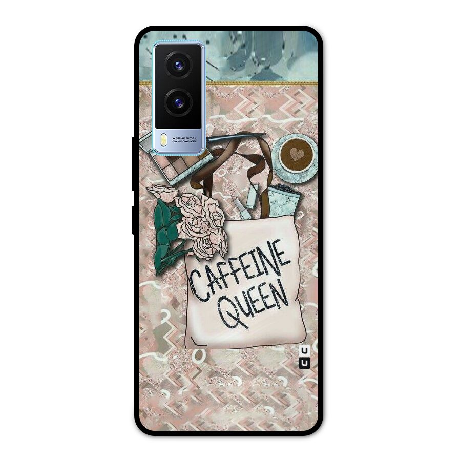 Caffeine Queen Metal Back Case for Vivo V21e 5G