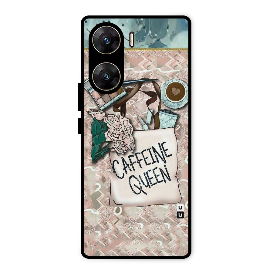 Caffeine Queen Metal Back Case for Vivo V29e