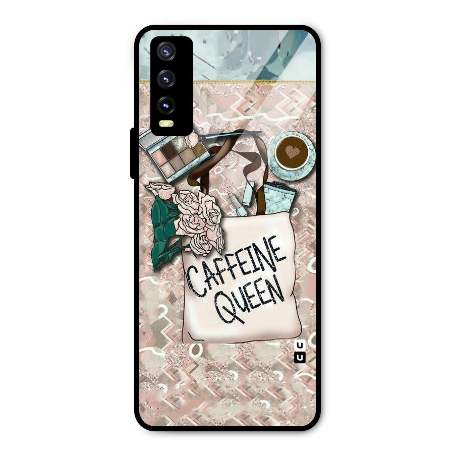 Caffeine Queen Metal Back Case for Vivo Y20