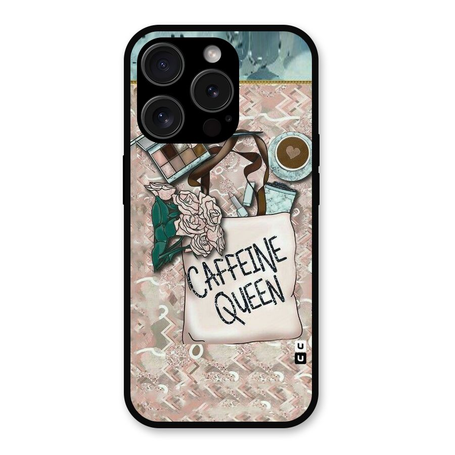 Caffeine Queen Metal Back Case for iPhone 15 Pro