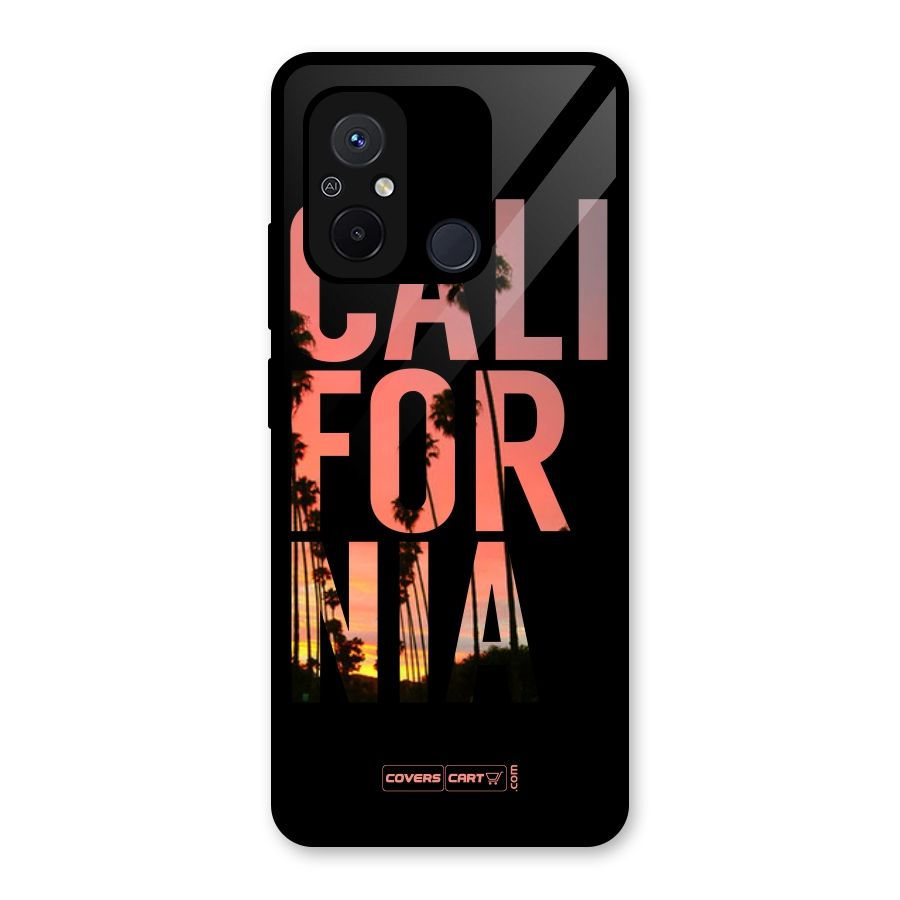 California Glass Back Case for Redmi 12C