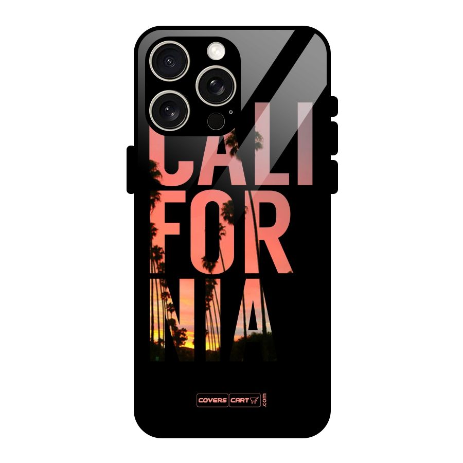 California Glass Back Case for iPhone 15 Pro Max
