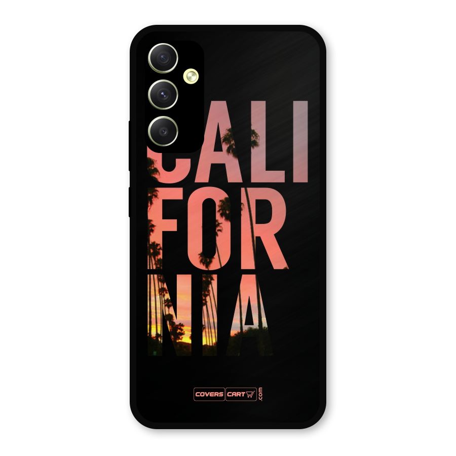 California Metal Back Case for Galaxy A34