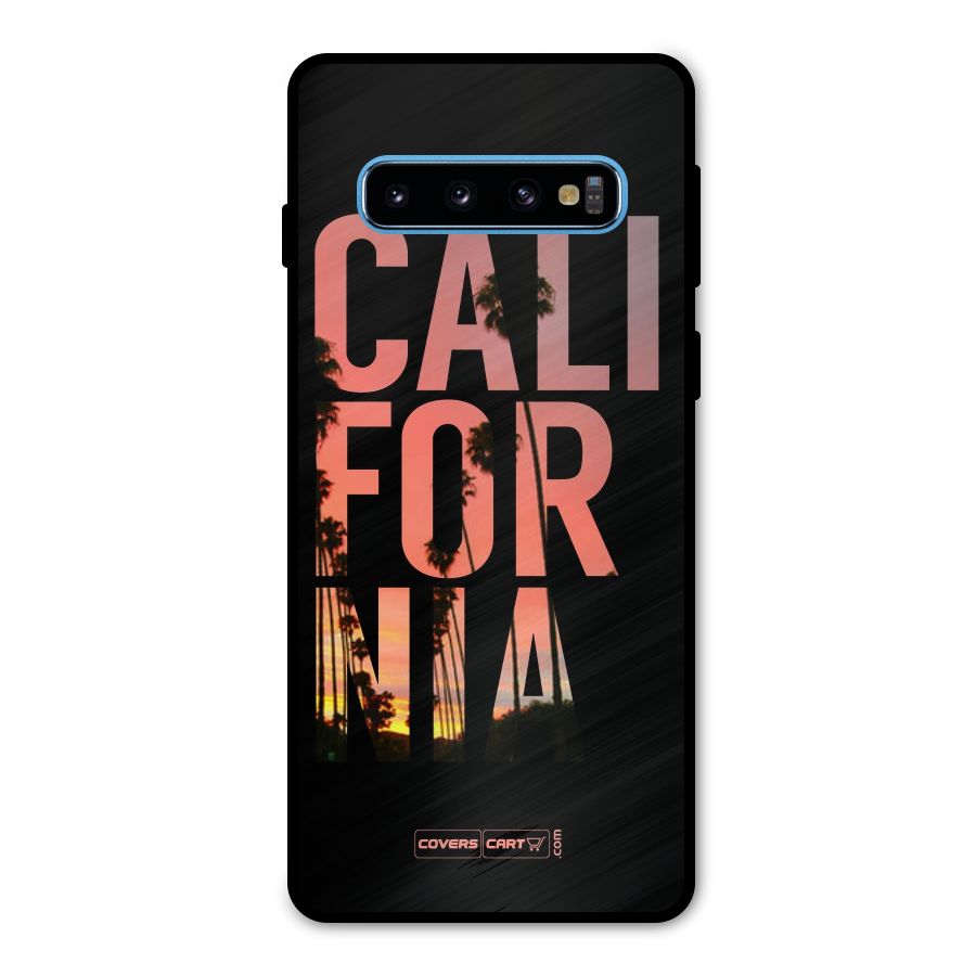 California Metal Back Case for Galaxy S10
