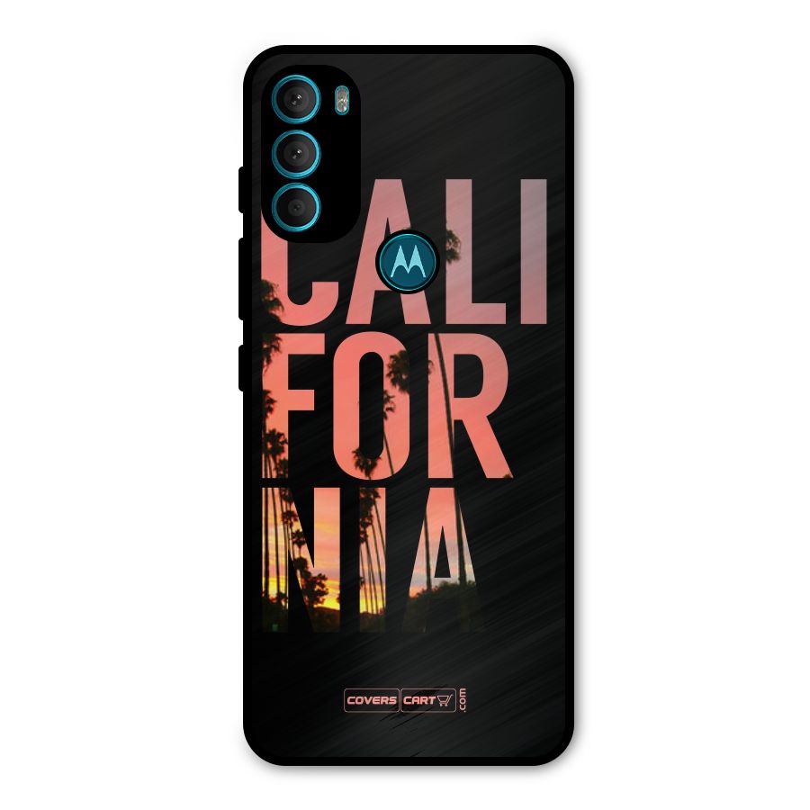 California Metal Back Case for Moto G71 5G