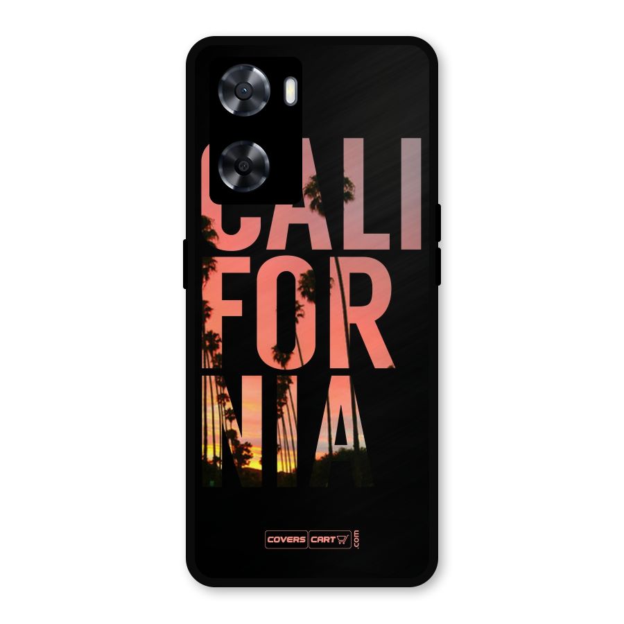 California Metal Back Case for Oppo A77