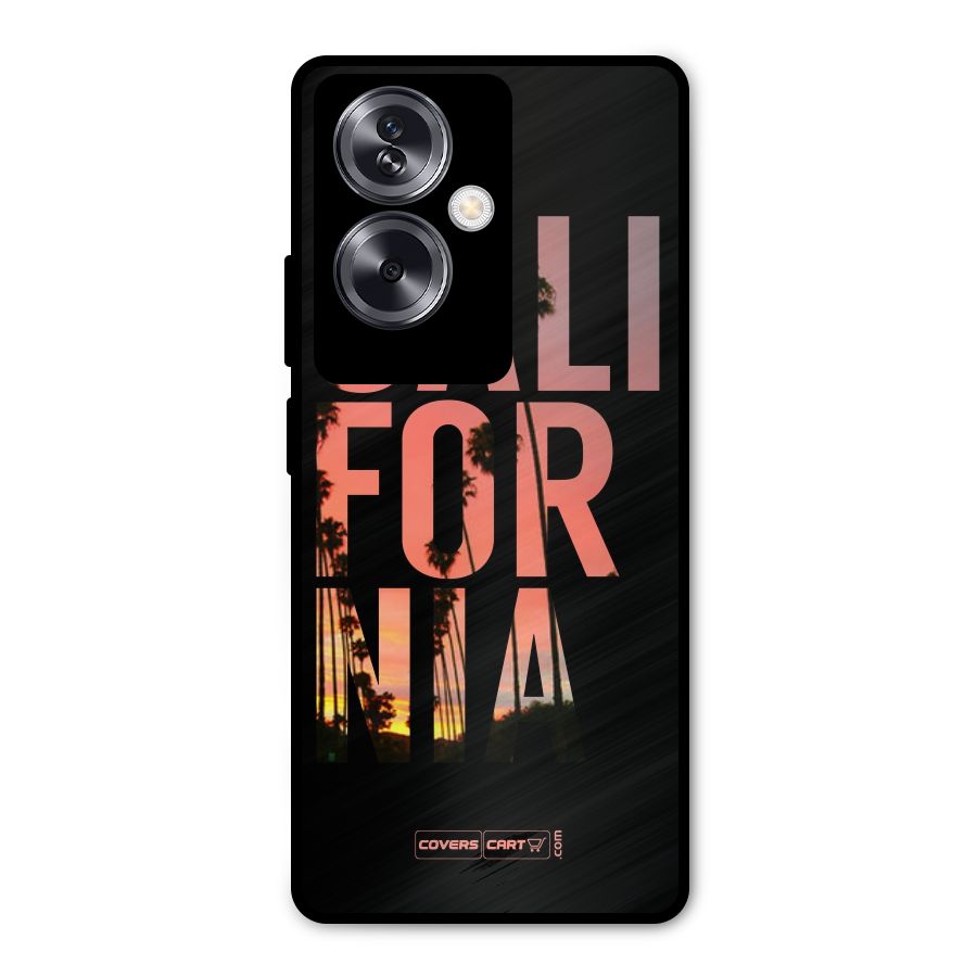 California Metal Back Case for Oppo A79 5G