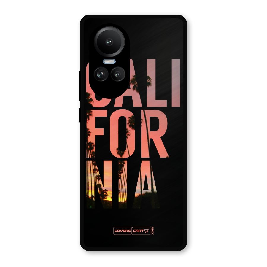 California Metal Back Case for Oppo Reno10