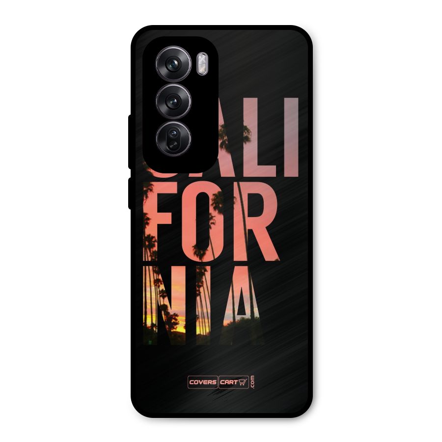 California Metal Back Case for Oppo Reno12 Pro