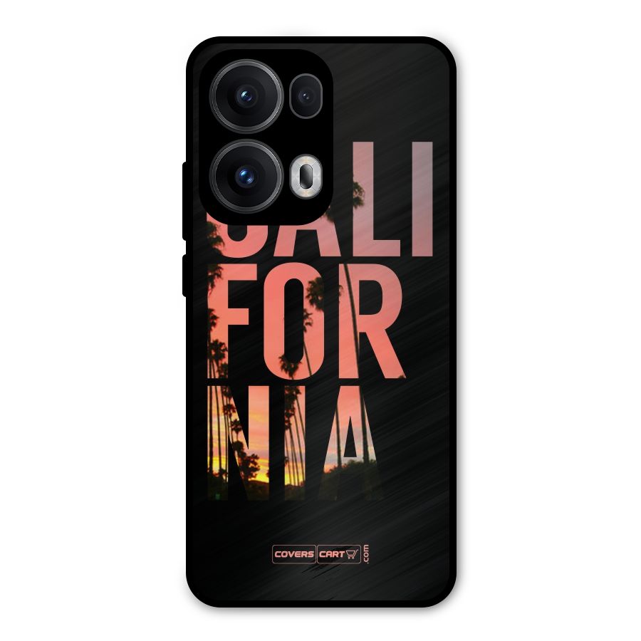California Metal Back Case for Oppo Reno13 Pro