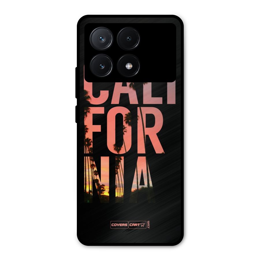 California Metal Back Case for Poco X6 Pro