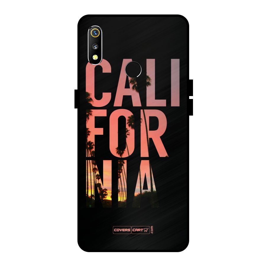 California Metal Back Case for Realme 3