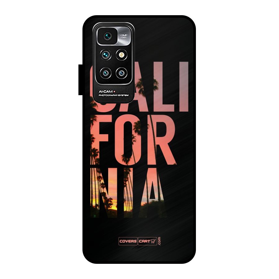 California Metal Back Case for Redmi 10 Prime