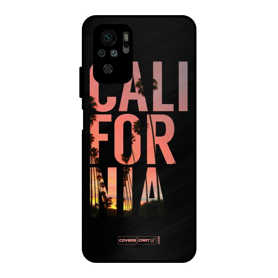 California Metal Back Case for Redmi Note 10S