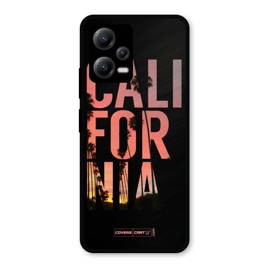 California Metal Back Case for Redmi Note 12 5G