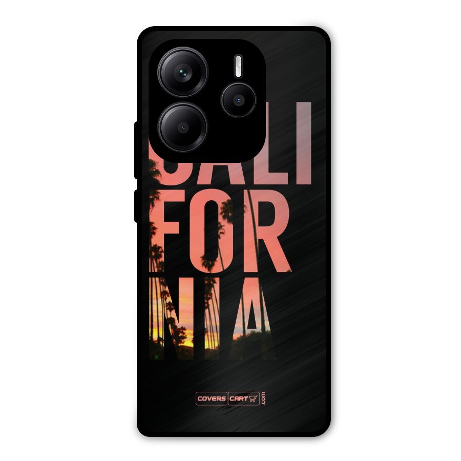 California Metal Back Case for Redmi Note 14 5G