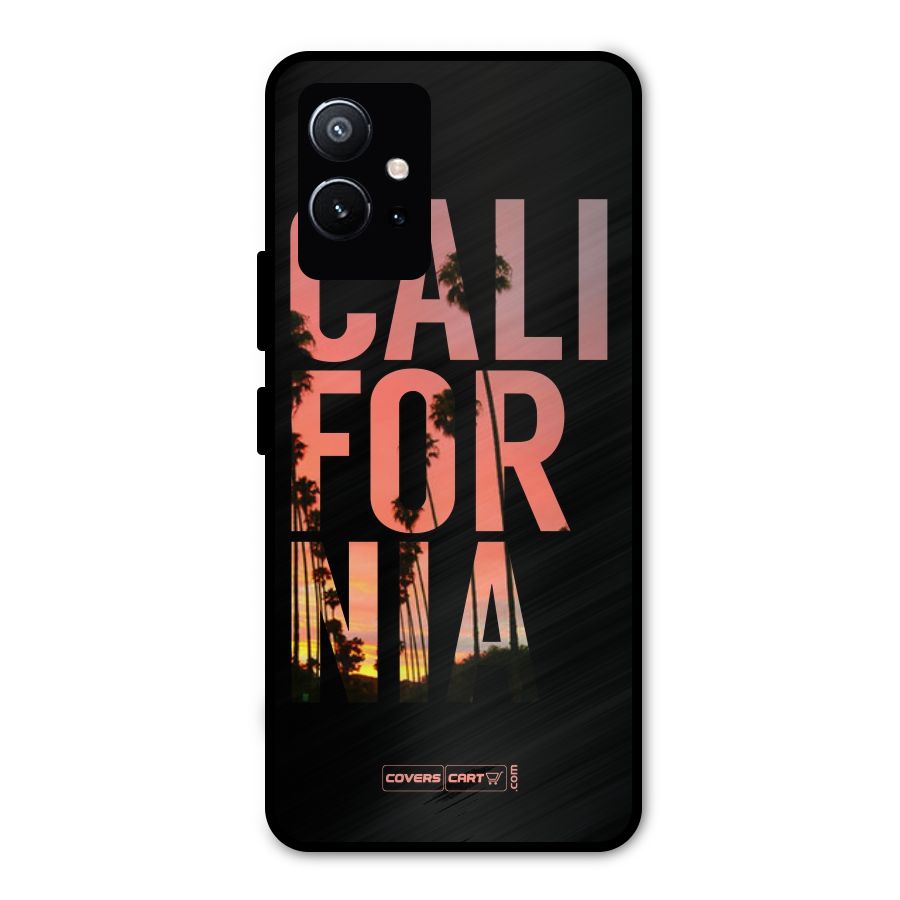 California Metal Back Case for Vivo T1 5G