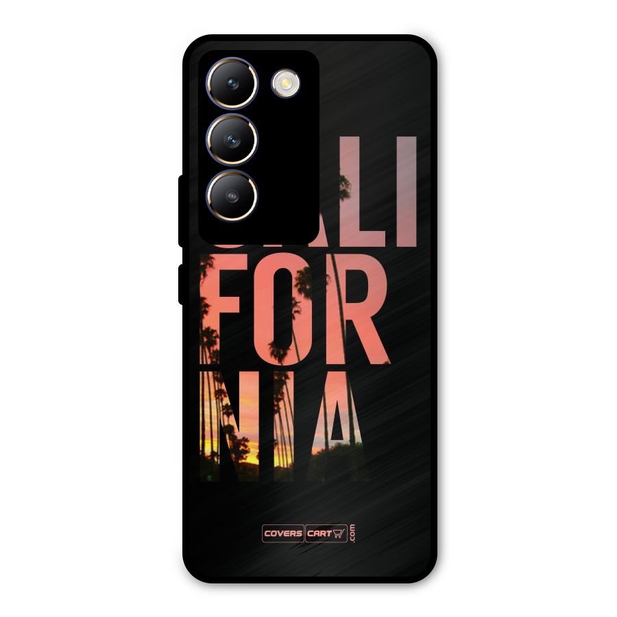 California Metal Back Case for Vivo T3 5G