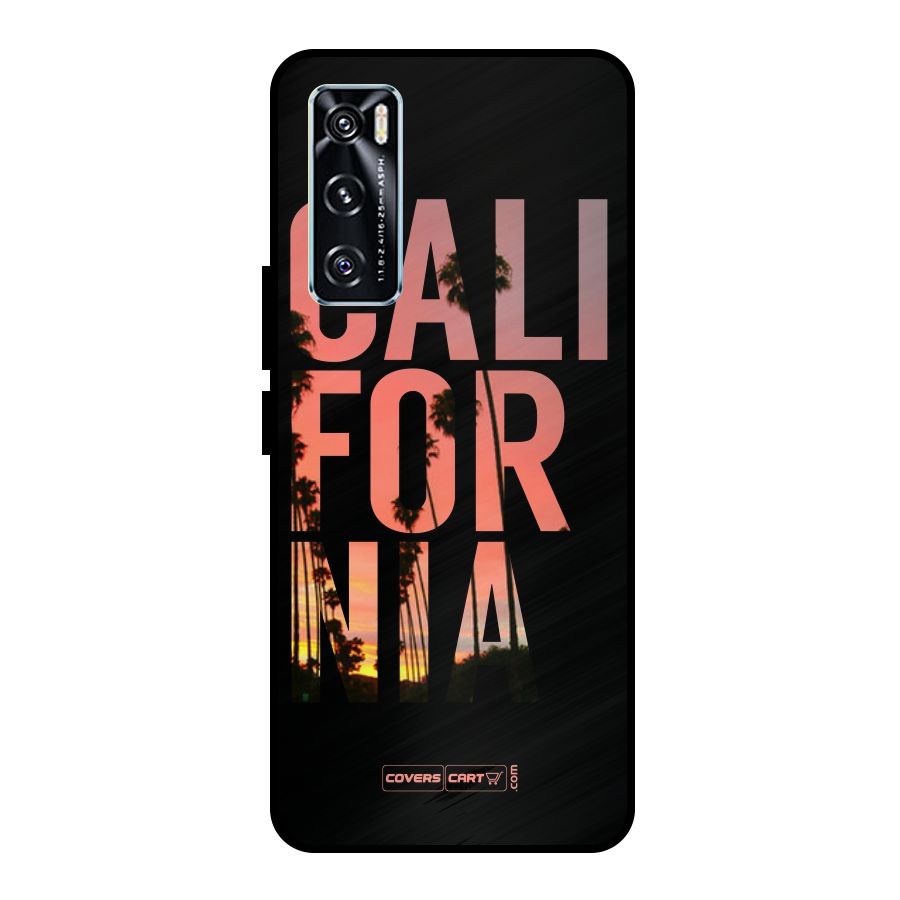 California Metal Back Case for Vivo V20 SE