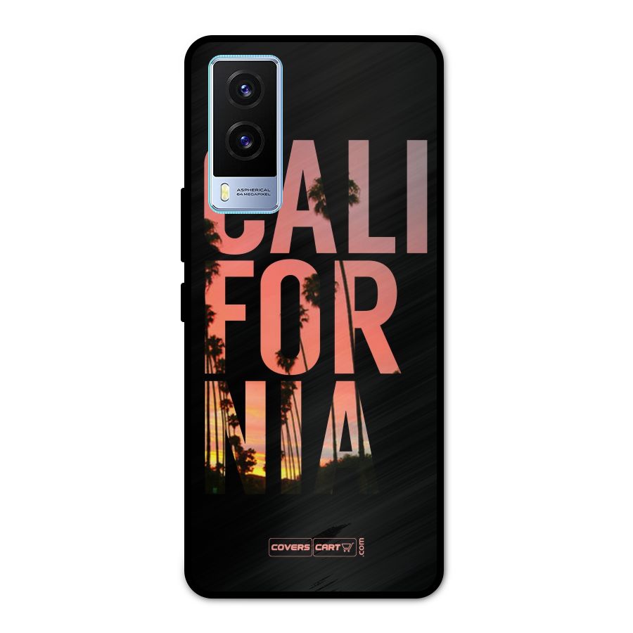 California Metal Back Case for Vivo V21e 5G