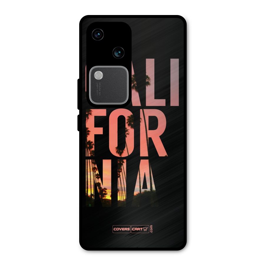 California Metal Back Case for Vivo V30 Pro