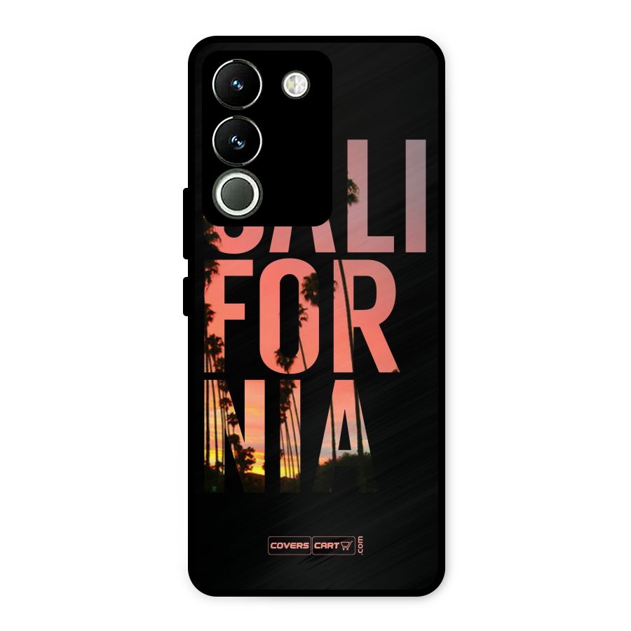 California Metal Back Case for Vivo Y200