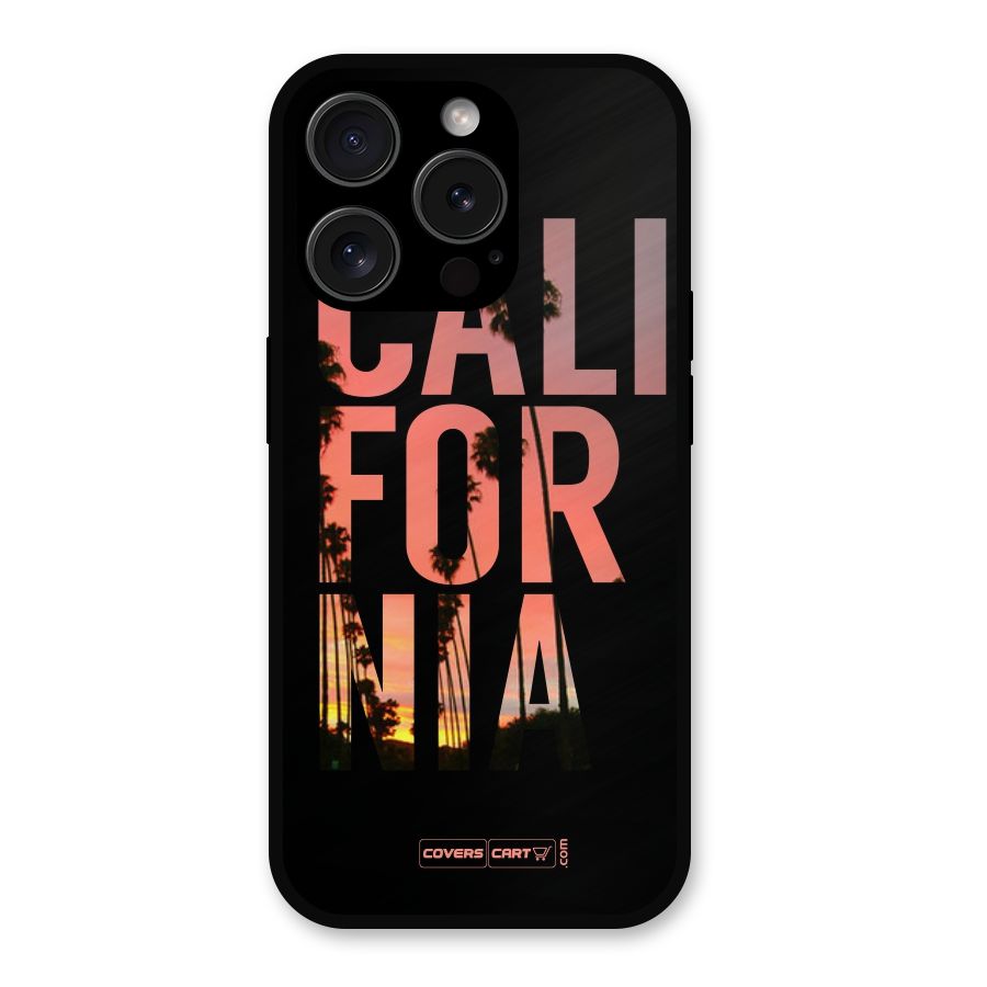 California Metal Back Case for iPhone 15 Pro