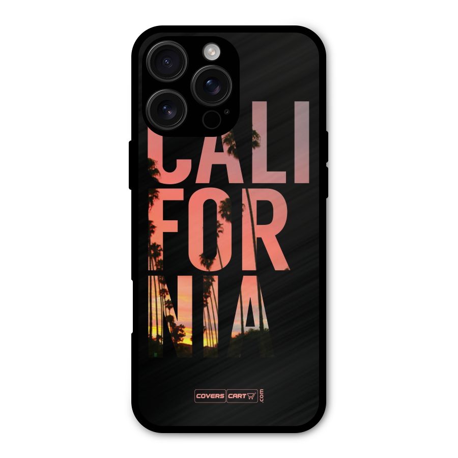 California Metal Back Case for iPhone 16 Pro Max