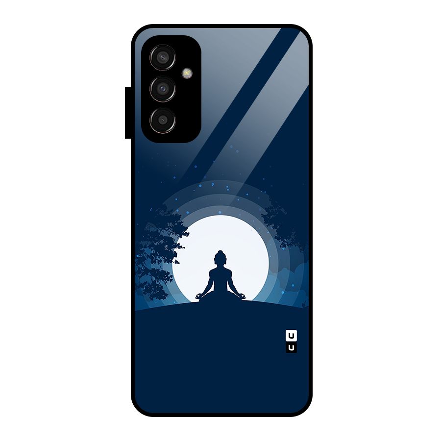 Calm Meditation Glass Back Case for Galaxy F13