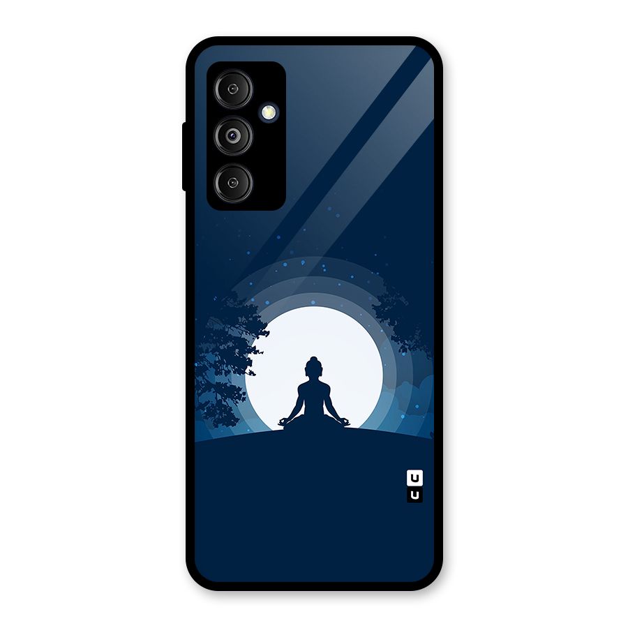Calm Meditation Glass Back Case for Galaxy M14 5G