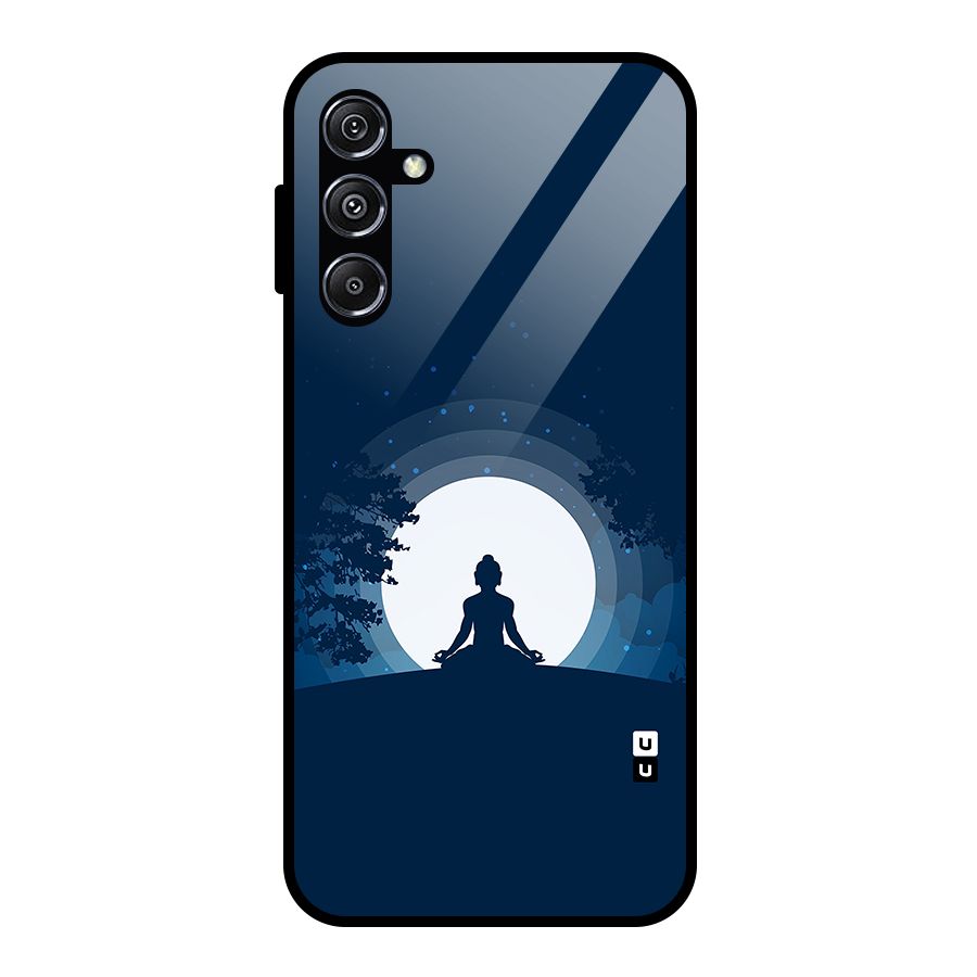 Calm Meditation Glass Back Case for Galaxy M34 5G
